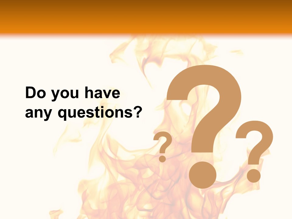 A Fire Is Shown With A White Background PowerPoint Template