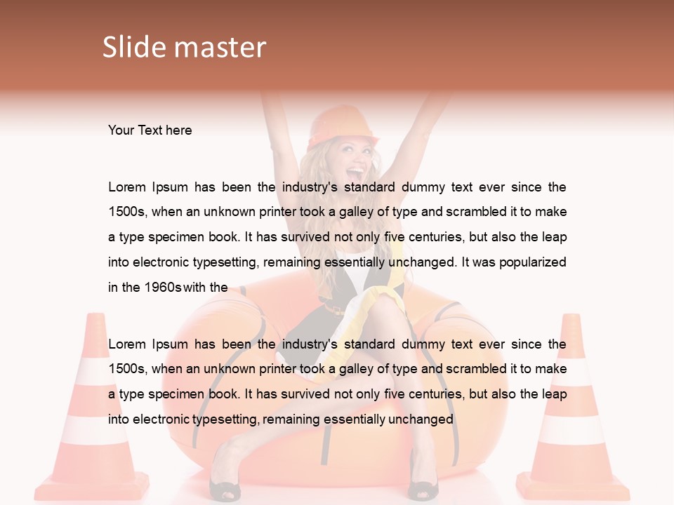 Cheerful Dress Job PowerPoint Template