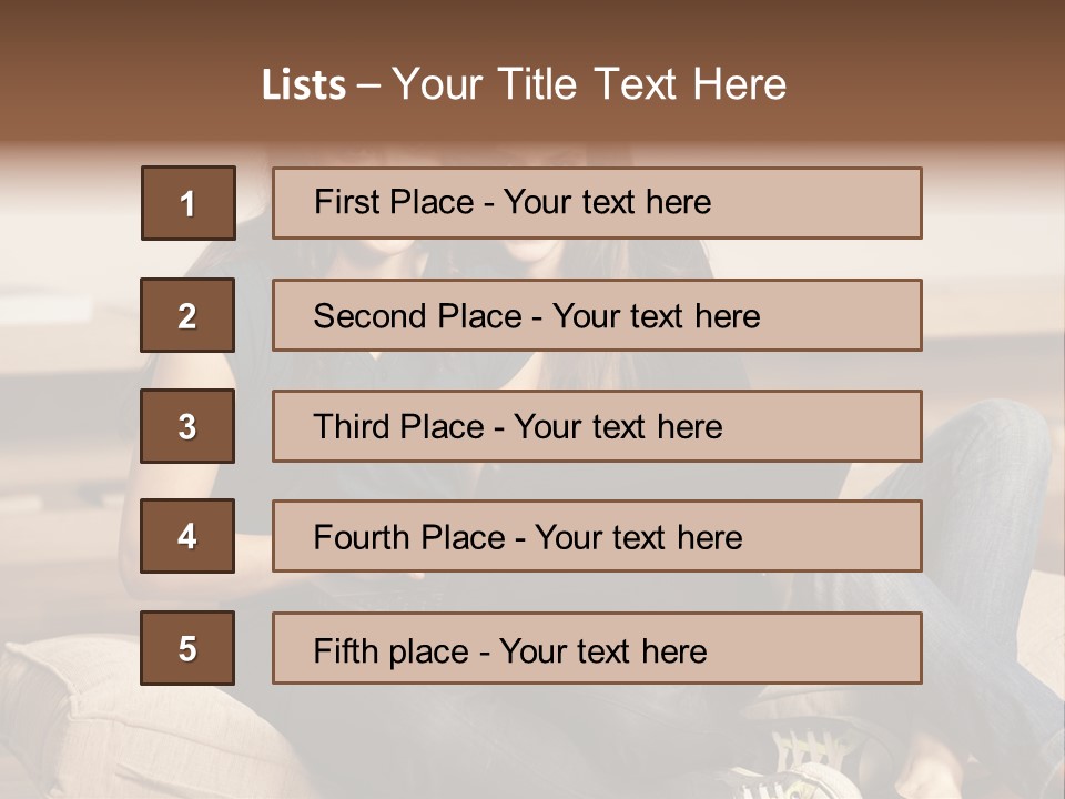 People Happy Girlfriends PowerPoint Template