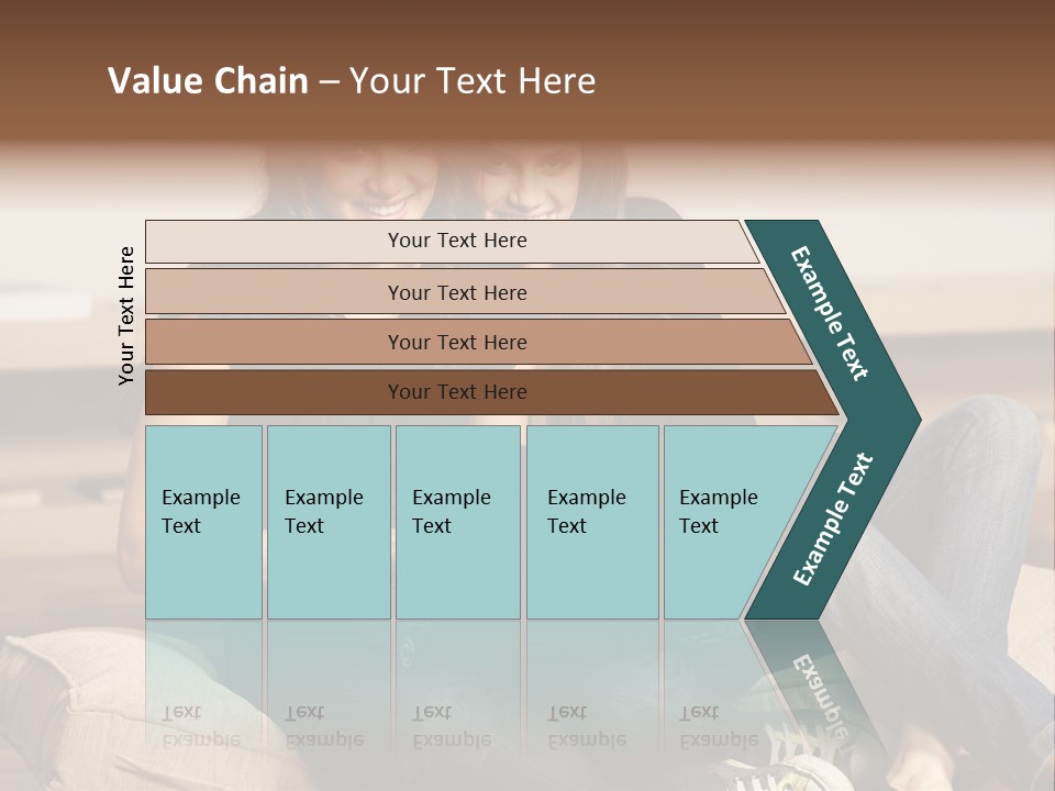 People Happy Girlfriends PowerPoint Template
