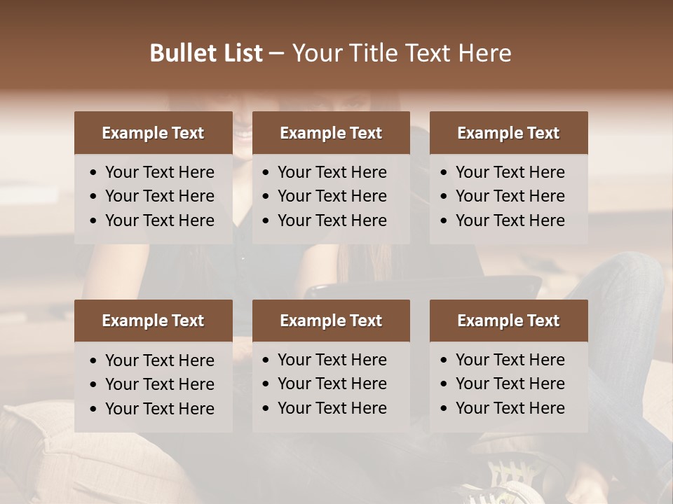 People Happy Girlfriends PowerPoint Template