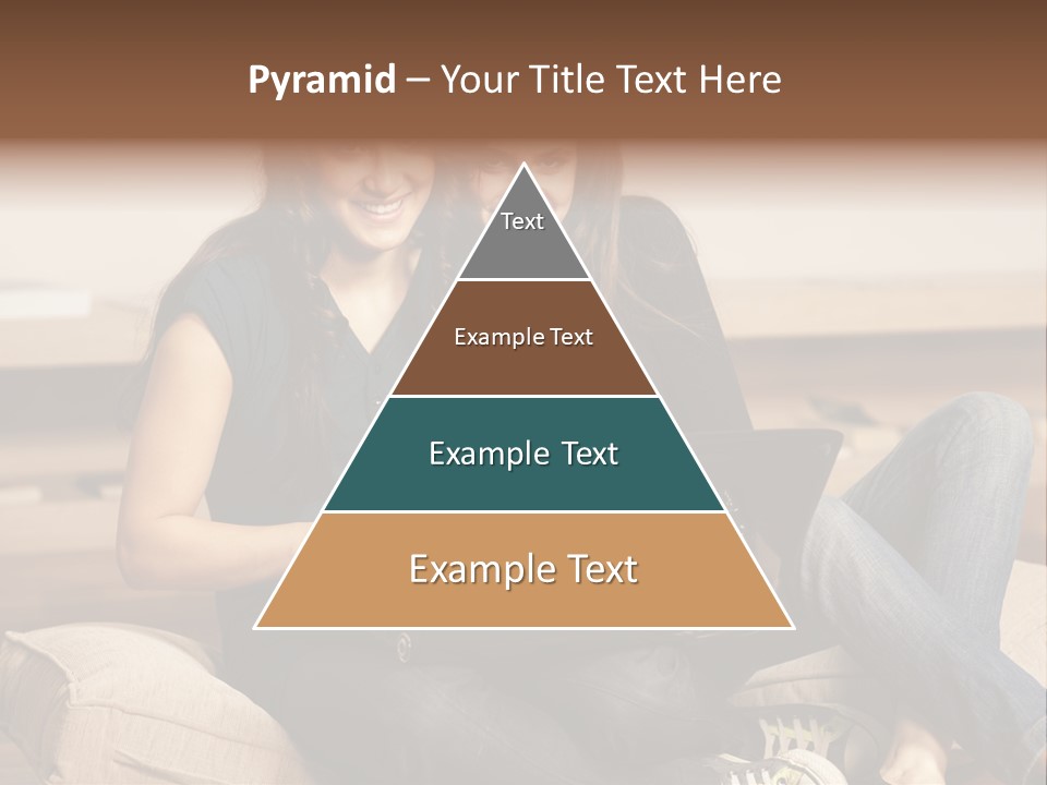 People Happy Girlfriends PowerPoint Template