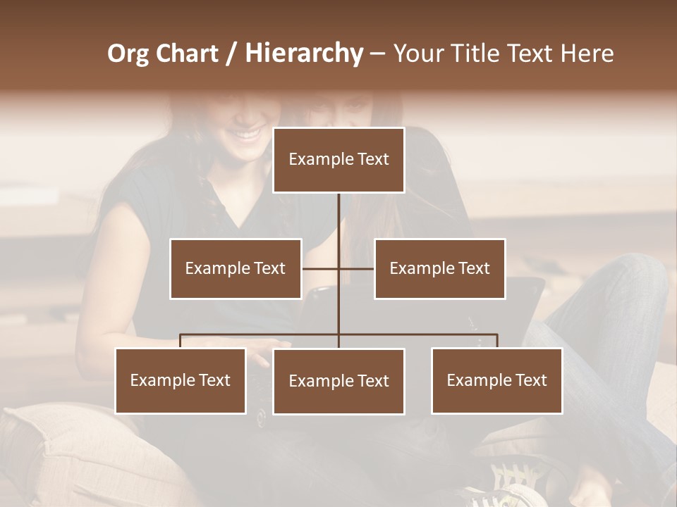 People Happy Girlfriends PowerPoint Template