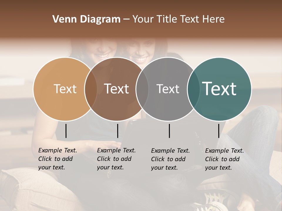 People Happy Girlfriends PowerPoint Template