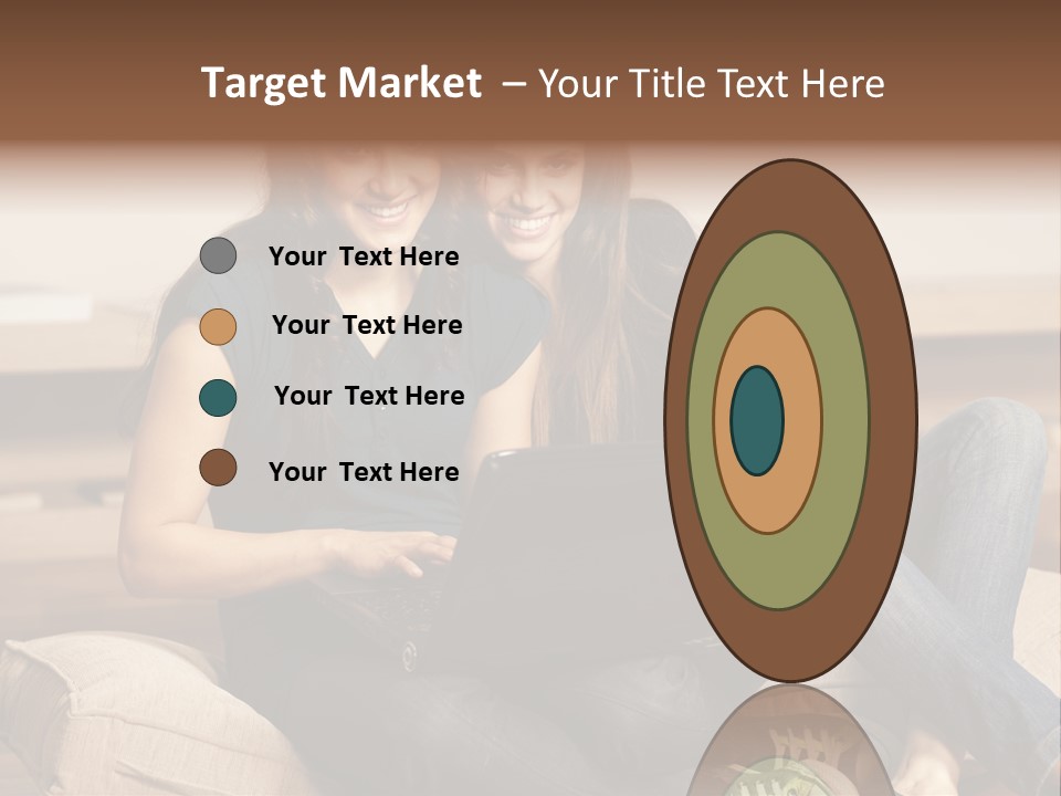 People Happy Girlfriends PowerPoint Template