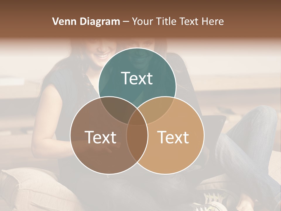 People Happy Girlfriends PowerPoint Template