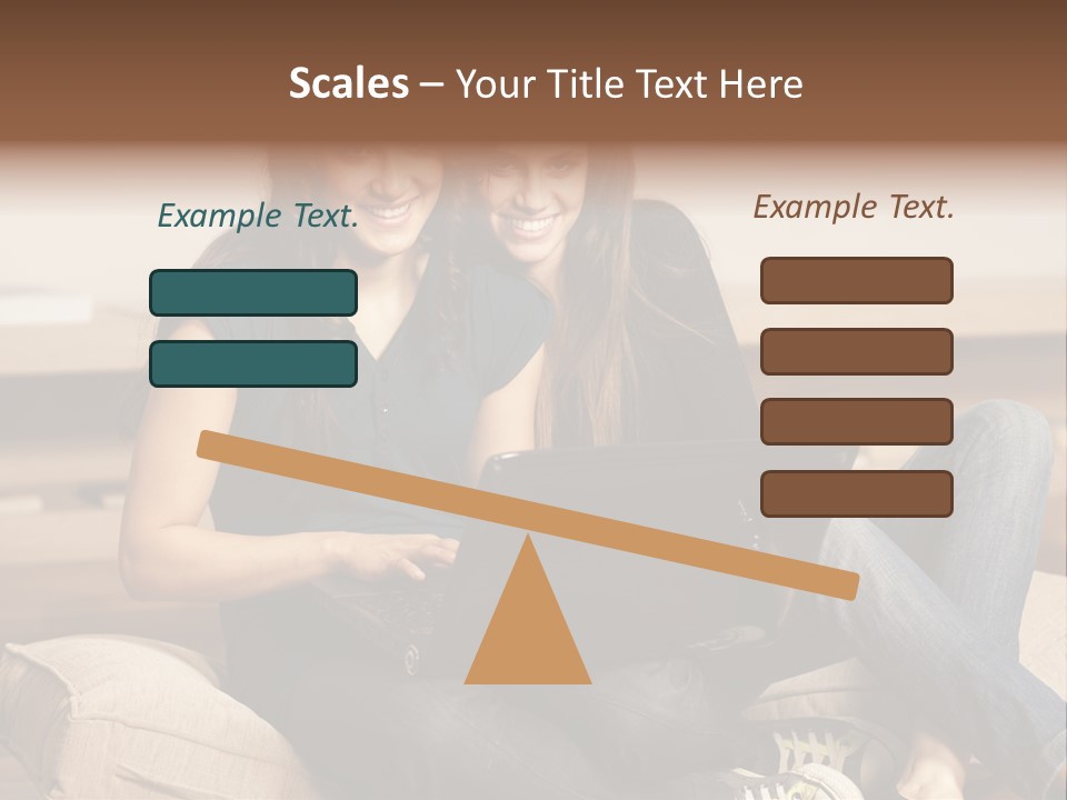 People Happy Girlfriends PowerPoint Template