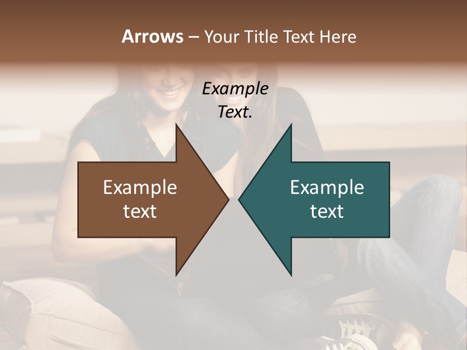 People Happy Girlfriends PowerPoint Template