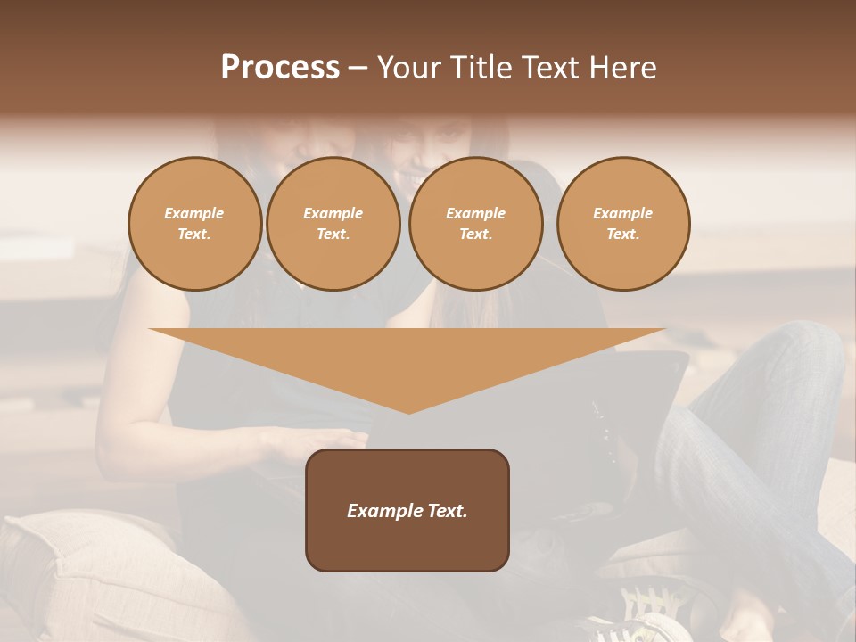 People Happy Girlfriends PowerPoint Template