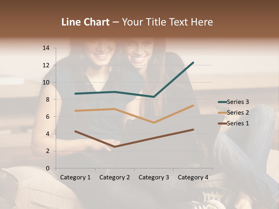 People Happy Girlfriends PowerPoint Template