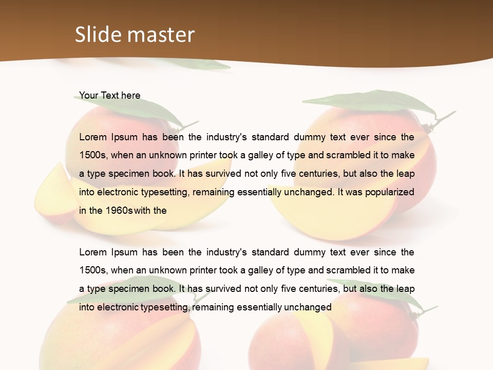 Furry Muffle Isolated PowerPoint Template