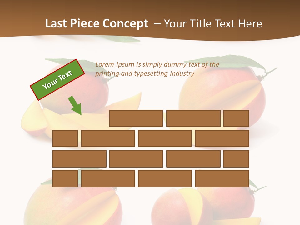 Furry Muffle Isolated PowerPoint Template