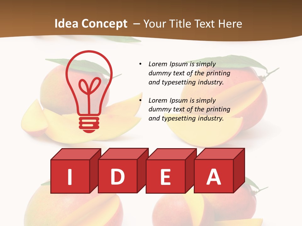 Furry Muffle Isolated PowerPoint Template