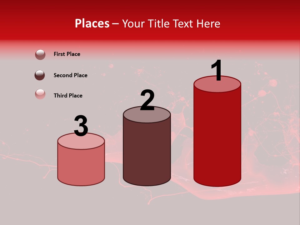 A Black And Red Background With A Splash Of Paint PowerPoint Template