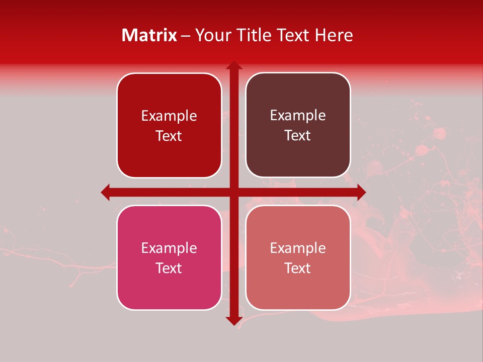 A Black And Red Background With A Splash Of Paint PowerPoint Template