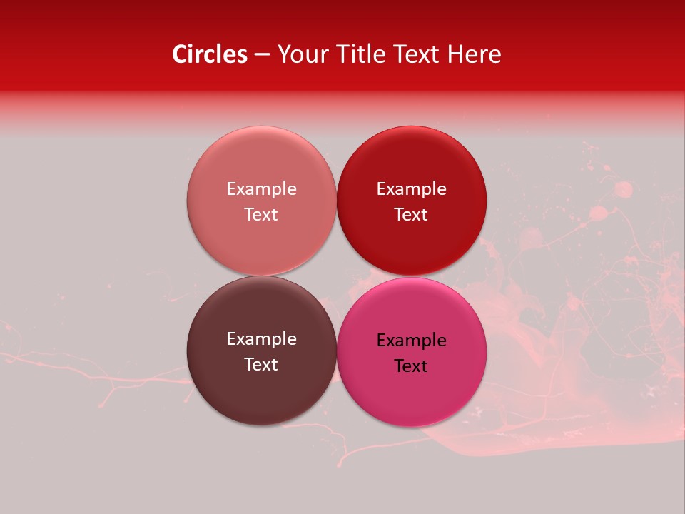 A Black And Red Background With A Splash Of Paint PowerPoint Template