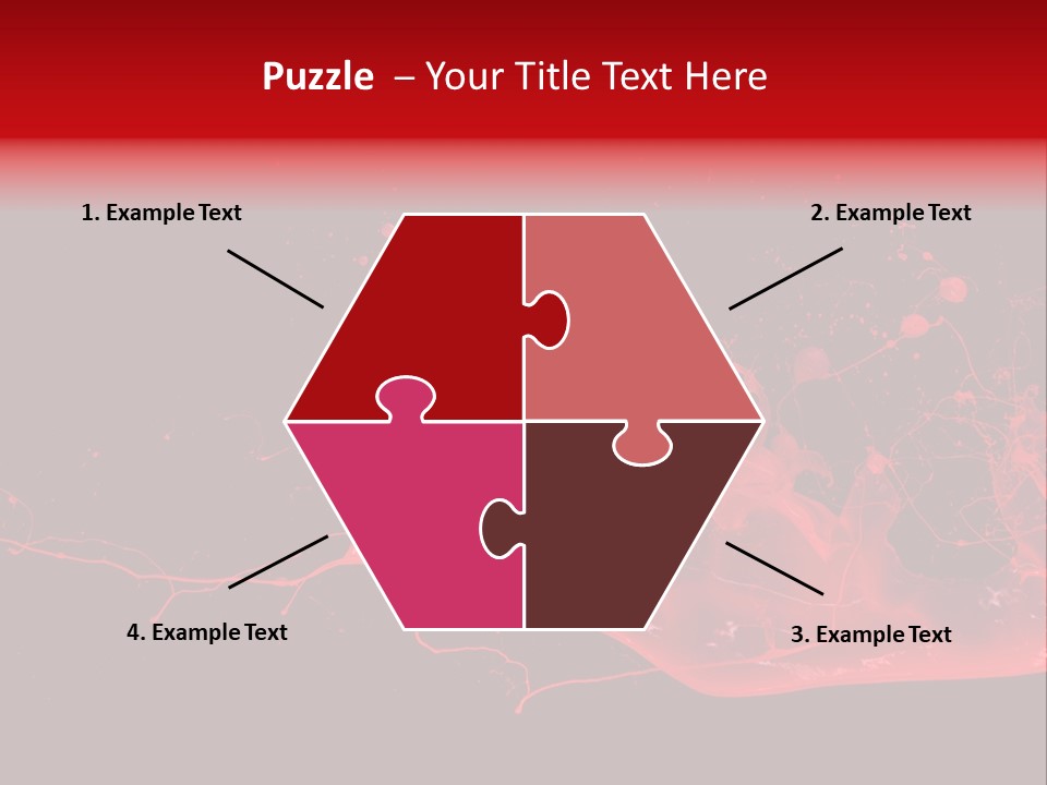 A Black And Red Background With A Splash Of Paint PowerPoint Template