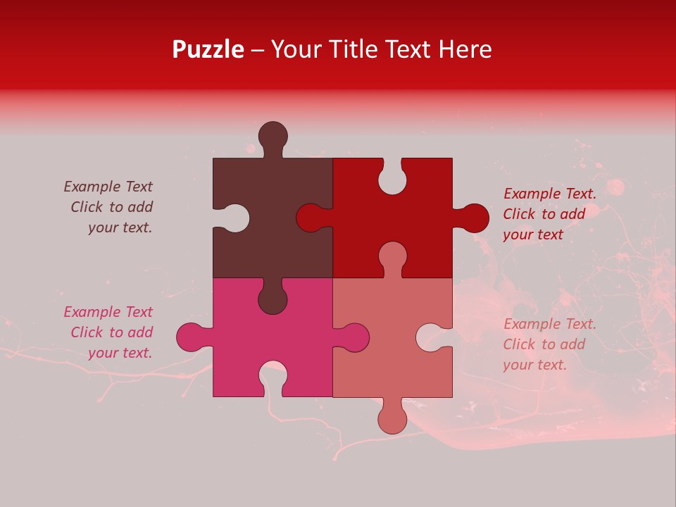 A Black And Red Background With A Splash Of Paint PowerPoint Template