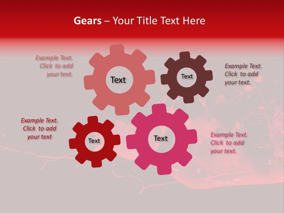 A Black And Red Background With A Splash Of Paint PowerPoint Template