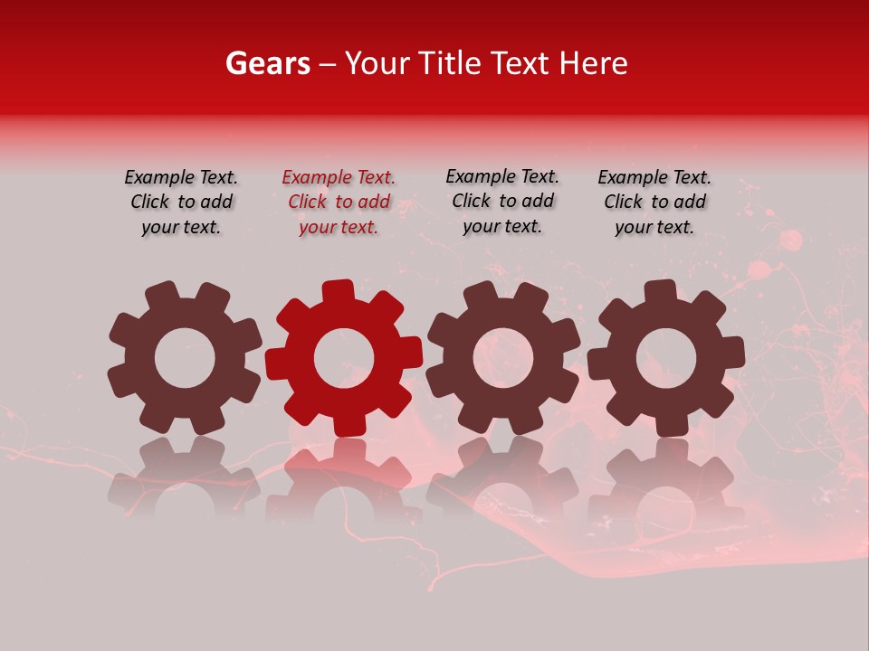 A Black And Red Background With A Splash Of Paint PowerPoint Template