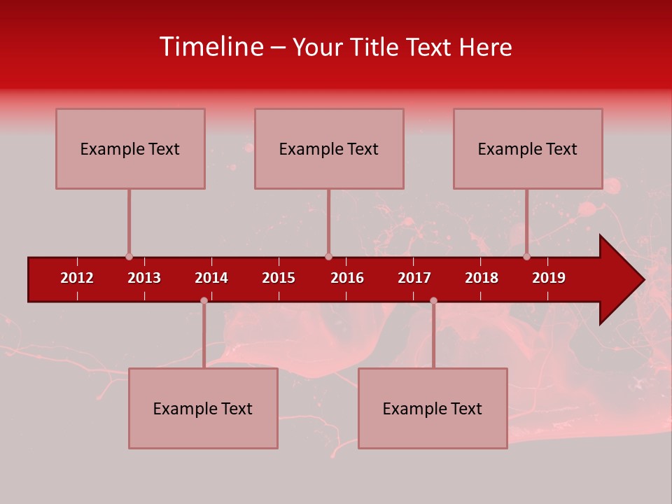 A Black And Red Background With A Splash Of Paint PowerPoint Template