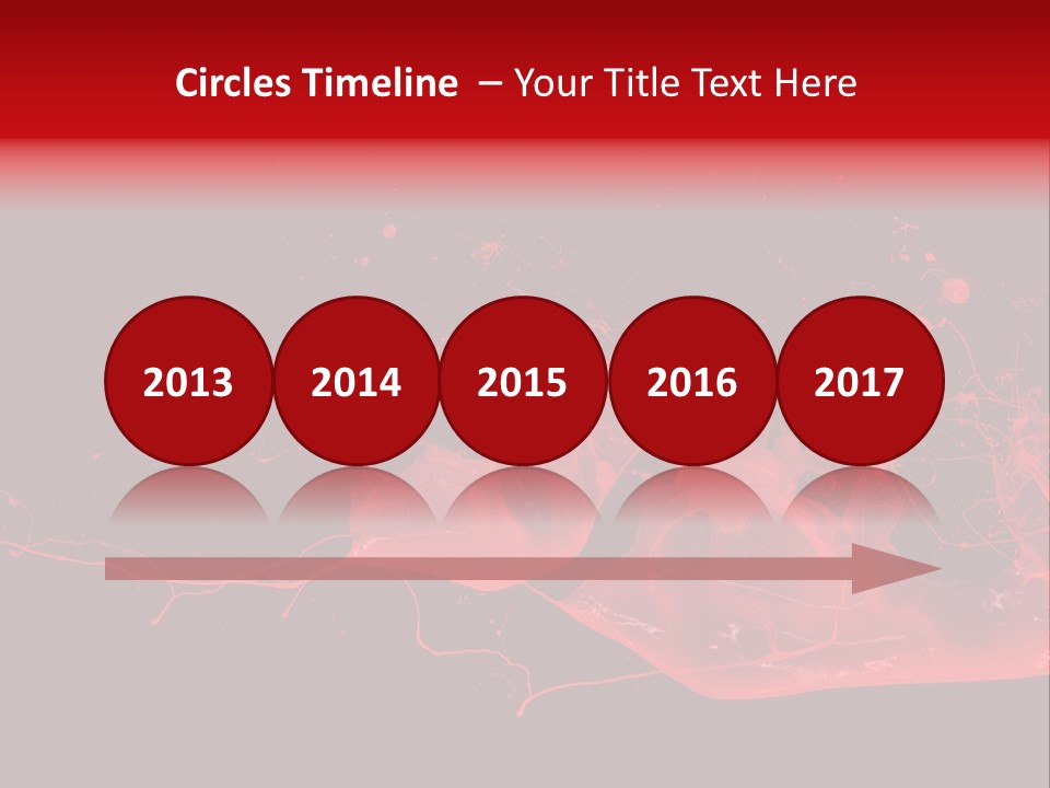 A Black And Red Background With A Splash Of Paint PowerPoint Template