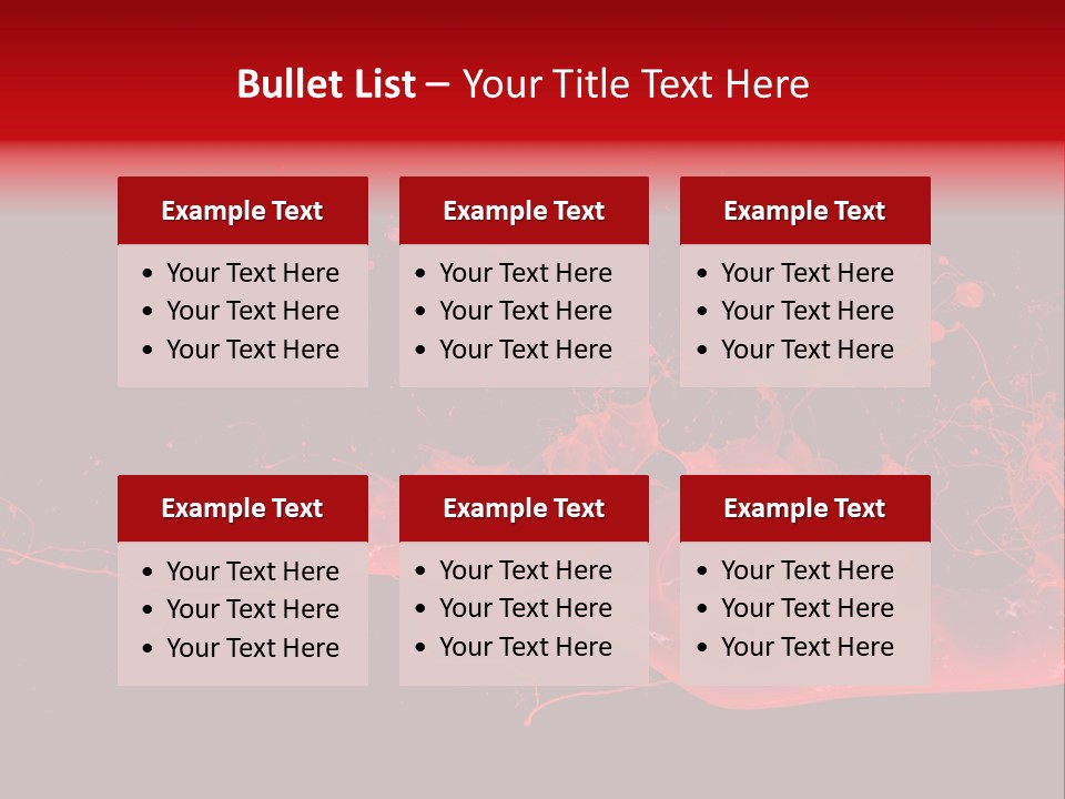 A Black And Red Background With A Splash Of Paint PowerPoint Template