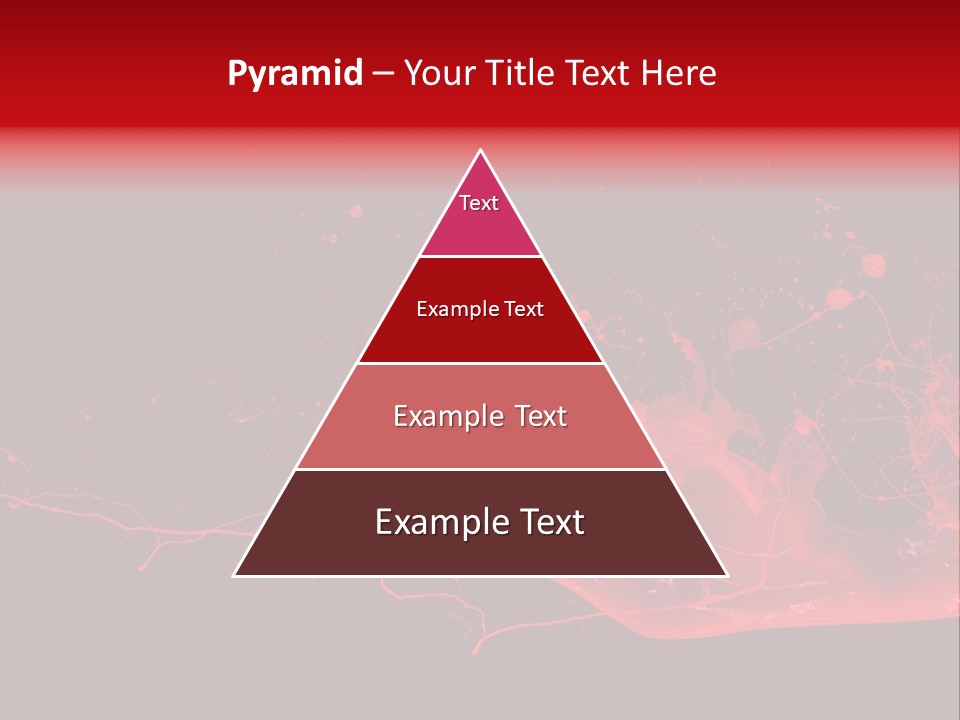 A Black And Red Background With A Splash Of Paint PowerPoint Template