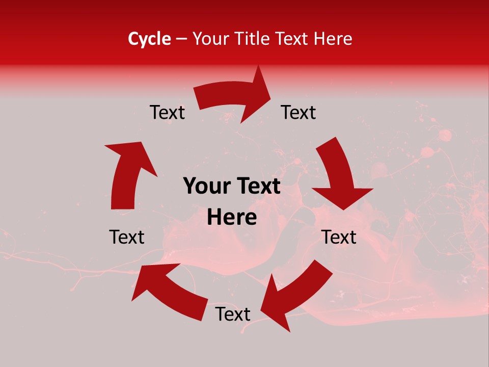 A Black And Red Background With A Splash Of Paint PowerPoint Template