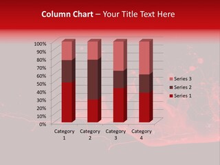 A Black And Red Background With A Splash Of Paint PowerPoint Template