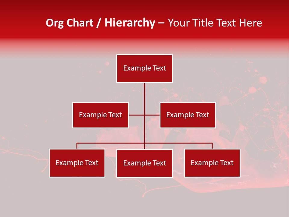 A Black And Red Background With A Splash Of Paint PowerPoint Template