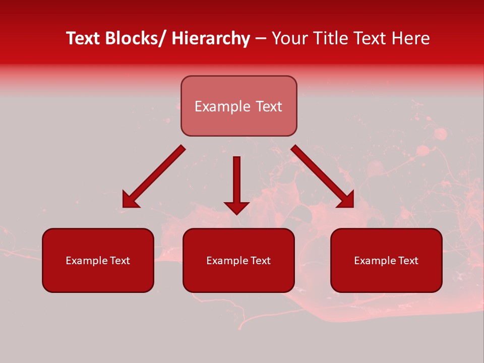 A Black And Red Background With A Splash Of Paint PowerPoint Template