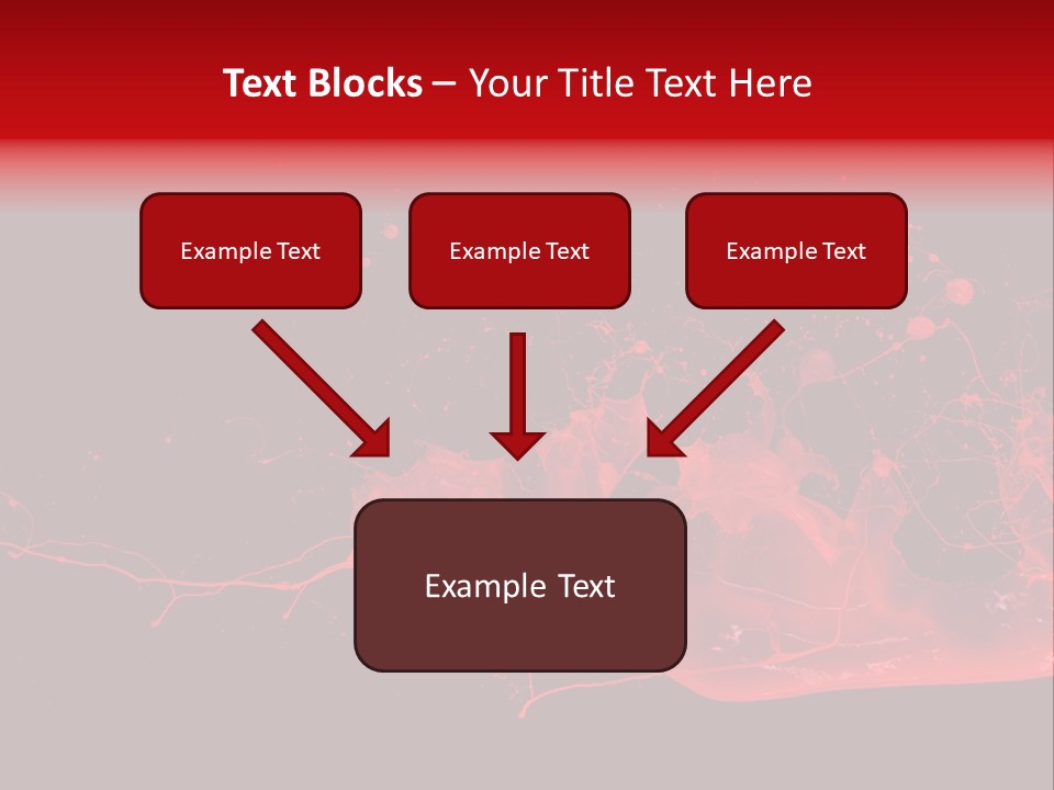 A Black And Red Background With A Splash Of Paint PowerPoint Template
