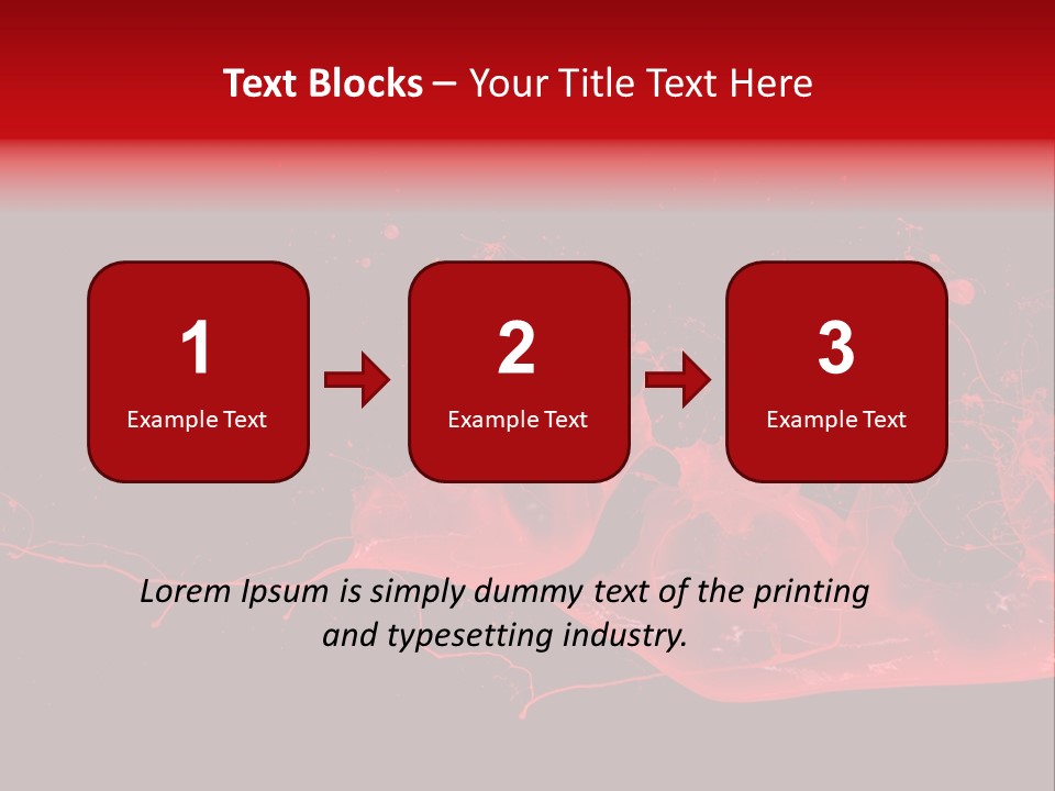 A Black And Red Background With A Splash Of Paint PowerPoint Template