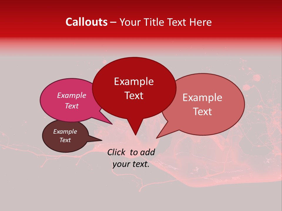 A Black And Red Background With A Splash Of Paint PowerPoint Template