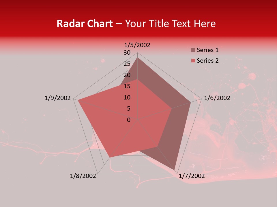 A Black And Red Background With A Splash Of Paint PowerPoint Template