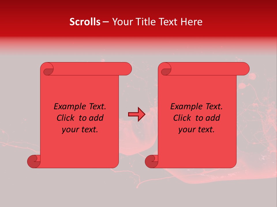 A Black And Red Background With A Splash Of Paint PowerPoint Template