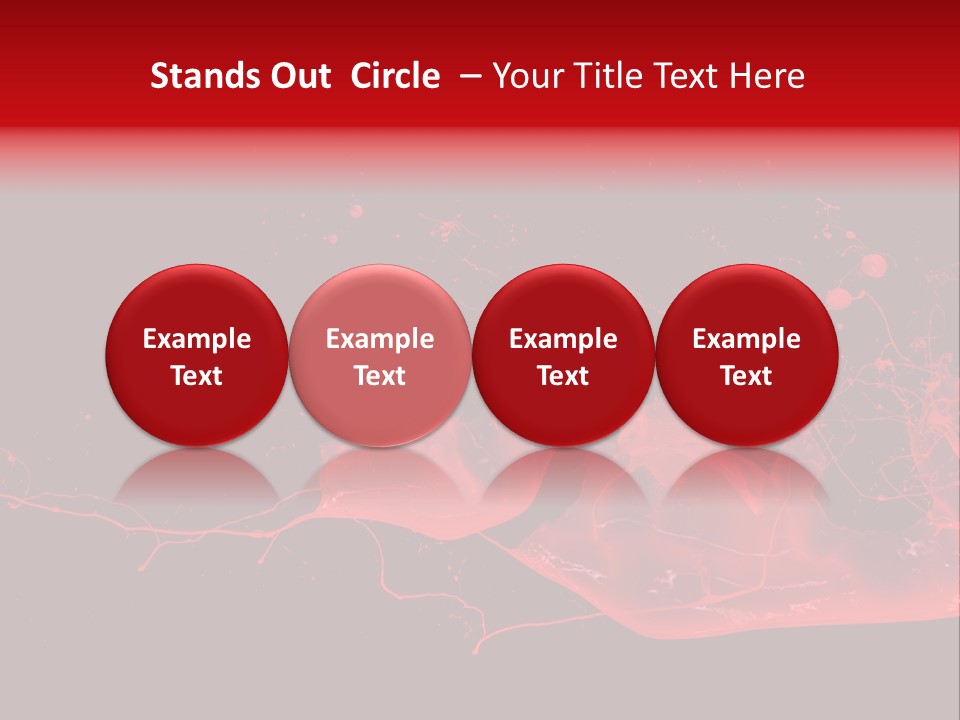 A Black And Red Background With A Splash Of Paint PowerPoint Template