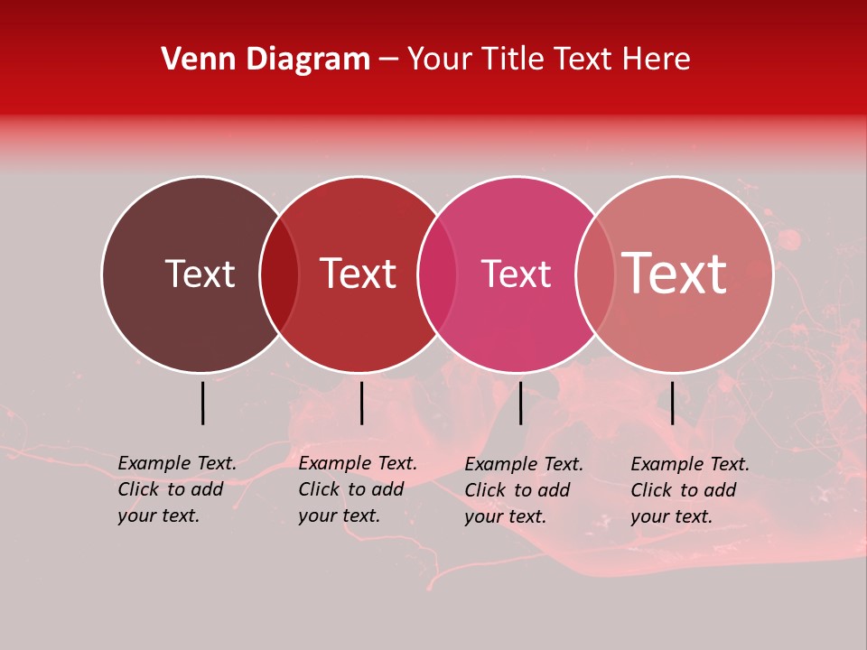 A Black And Red Background With A Splash Of Paint PowerPoint Template