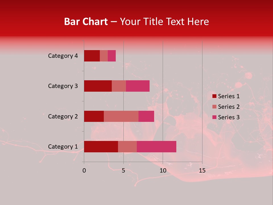 A Black And Red Background With A Splash Of Paint PowerPoint Template