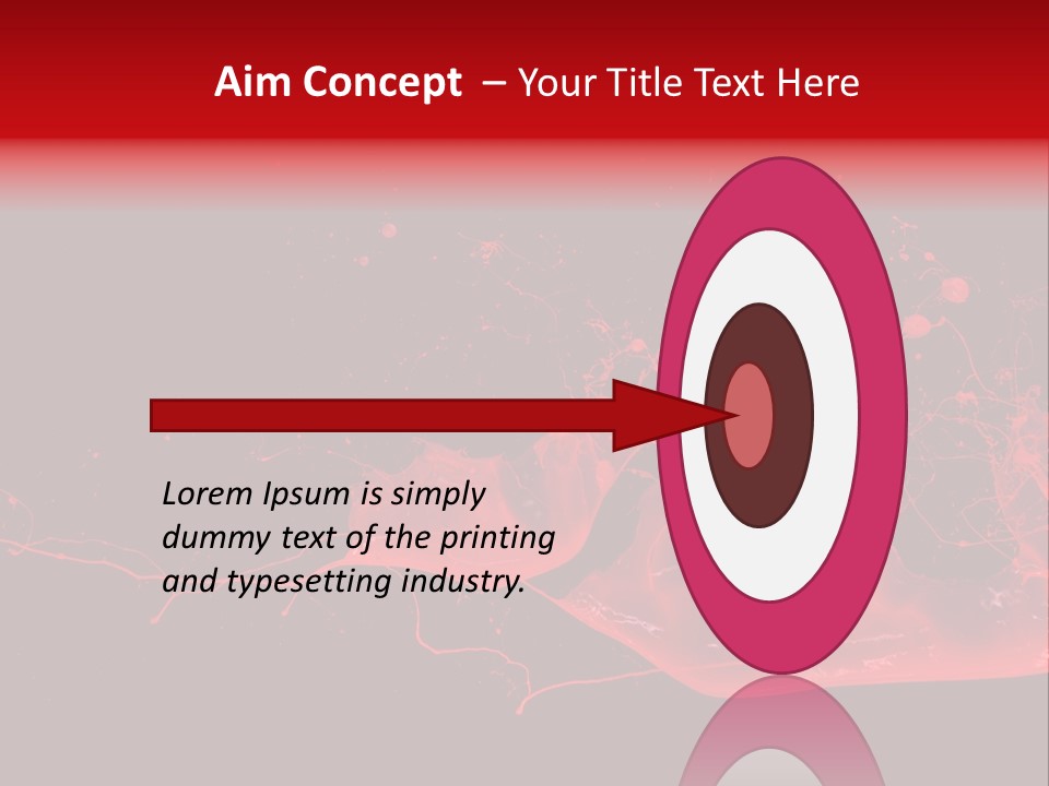 A Black And Red Background With A Splash Of Paint PowerPoint Template