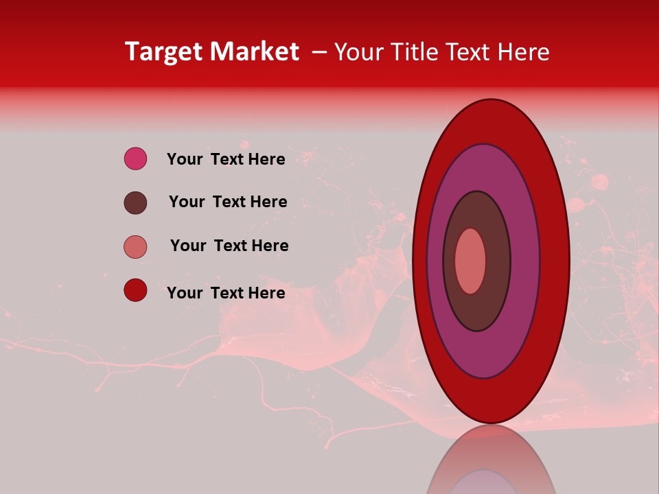 A Black And Red Background With A Splash Of Paint PowerPoint Template