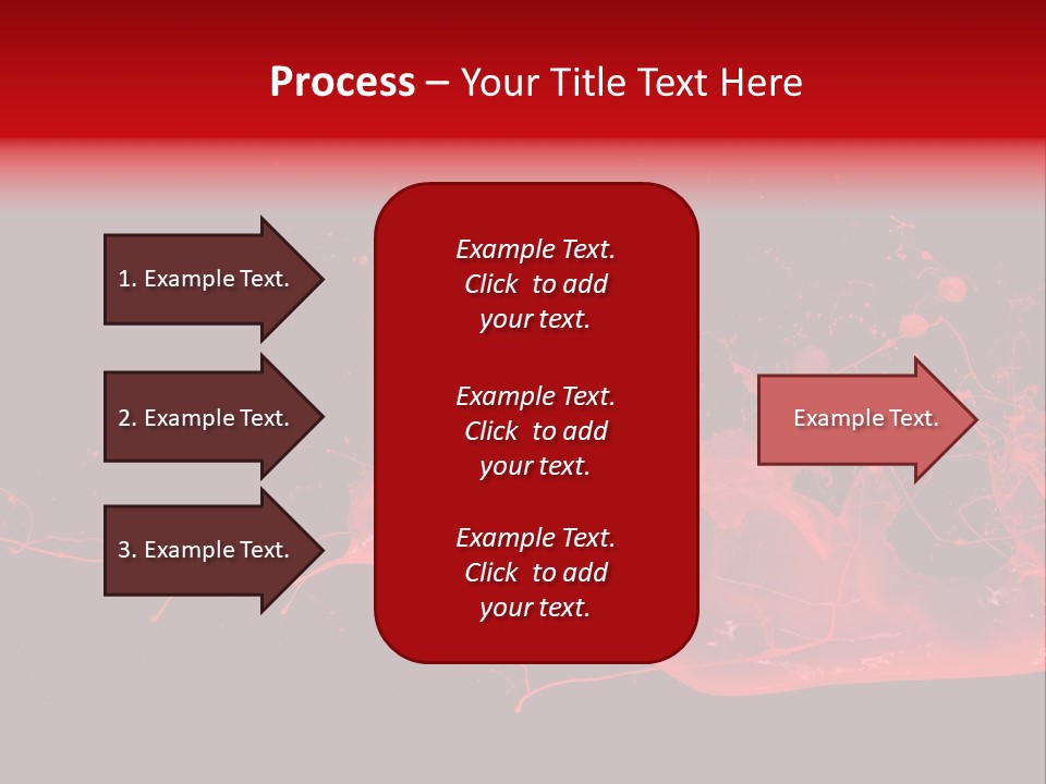 A Black And Red Background With A Splash Of Paint PowerPoint Template