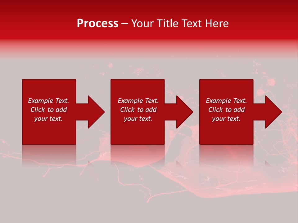 A Black And Red Background With A Splash Of Paint PowerPoint Template