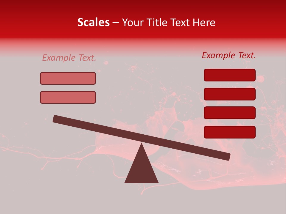 A Black And Red Background With A Splash Of Paint PowerPoint Template