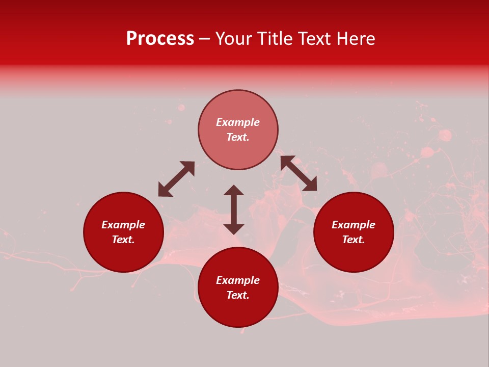 A Black And Red Background With A Splash Of Paint PowerPoint Template