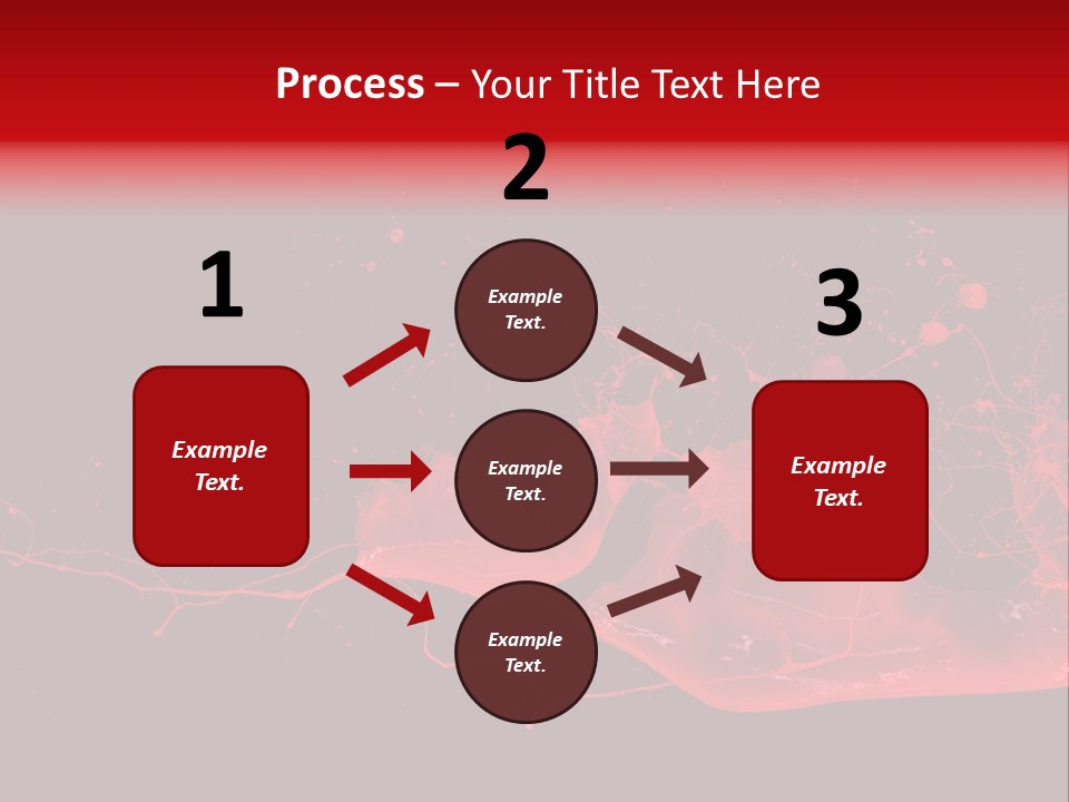 A Black And Red Background With A Splash Of Paint PowerPoint Template