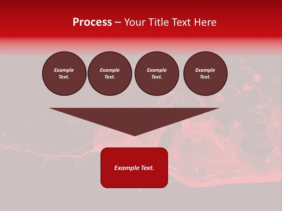 A Black And Red Background With A Splash Of Paint PowerPoint Template