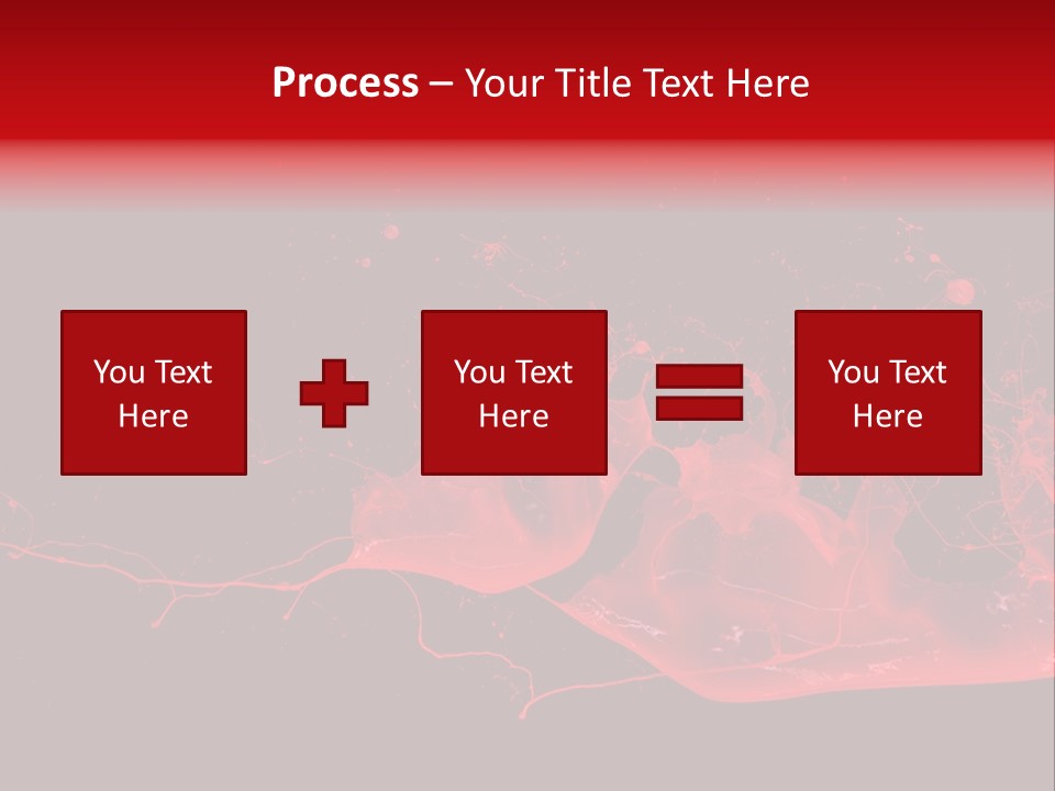 A Black And Red Background With A Splash Of Paint PowerPoint Template