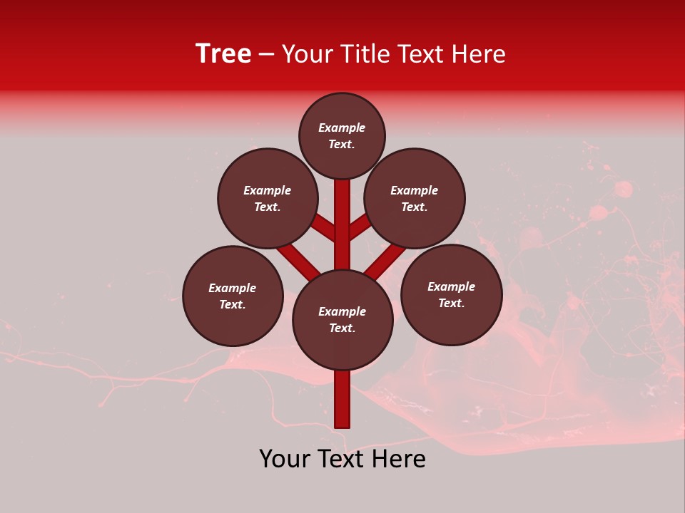 A Black And Red Background With A Splash Of Paint PowerPoint Template